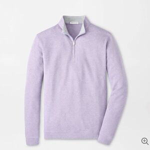 Peter Millar Soft Purple Quarter-Zip Pullover